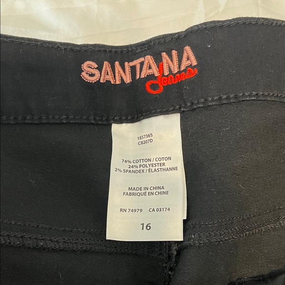 Santana Women's Classic Black Boot Cut Jeans - Never Worn - Picture 2 of 5
